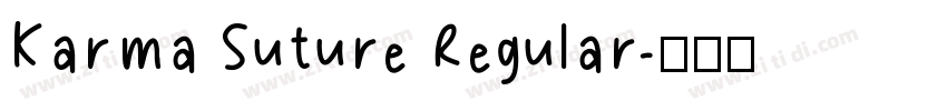 Karma Suture Regular字体转换
